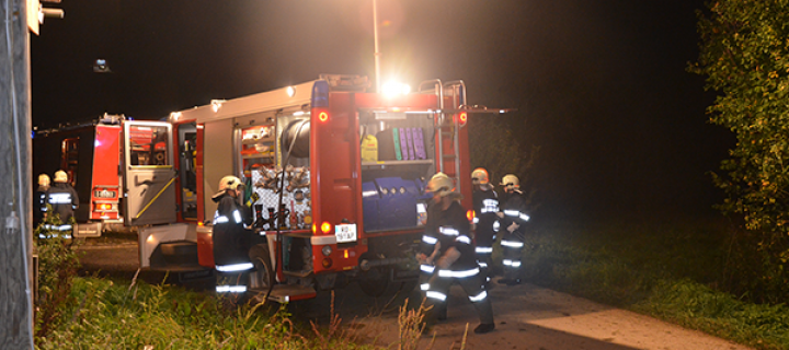 Monatsübung Oktober // Verkehrsunfall Fahrzeugbrand