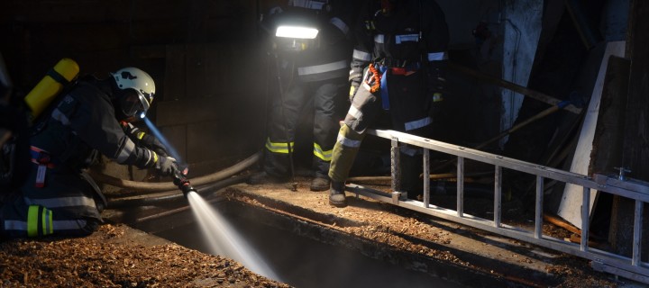 Brand Hackschnitzelheizung