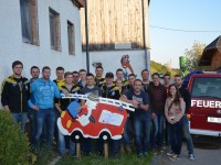 Feuerwehrstorch gelandet