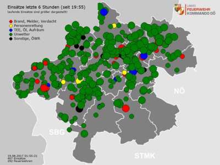 Sturmschäden im Gemeindegebiet Peilstein