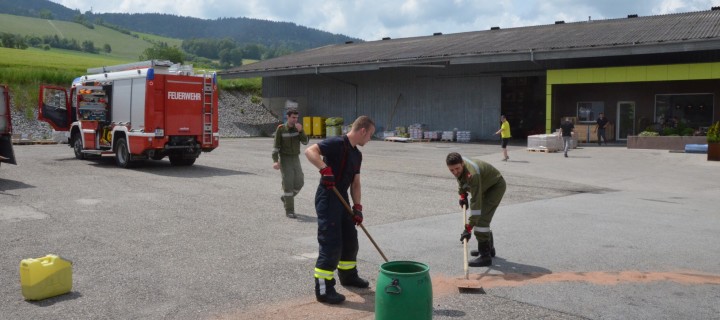 Einsatz durch aufgerissenen Dieseltank