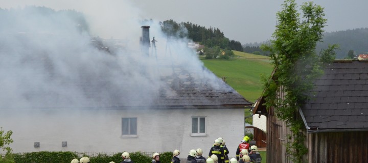 Brand Wohnhaus in Oepping
