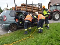 Unfall mit Rückewagen als Übungsannahme