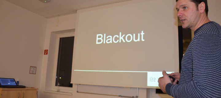 Blackout – Thema bei erster Monatsübung