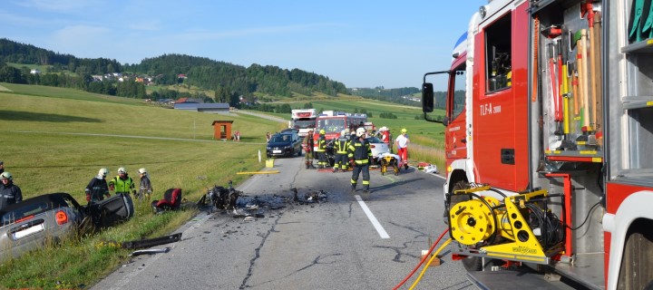 Frontalzusammenstoss auf B38