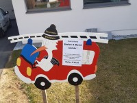 Feuerwehrstorch startet in den Frühling