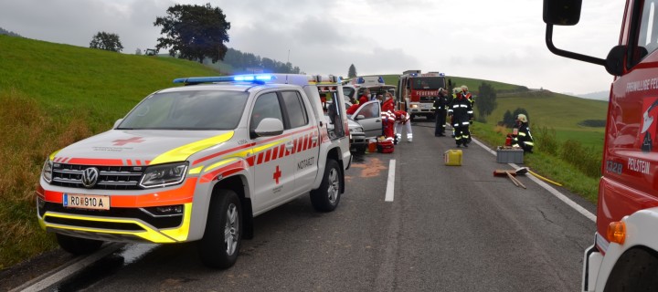 Verkehrsunfall zwischen Rinnmühle und Diendorf