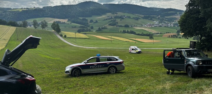 Suchaktion nach vermisster Frau in Diendorf