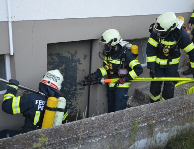 Wohnhausbrand als Übungsannahme