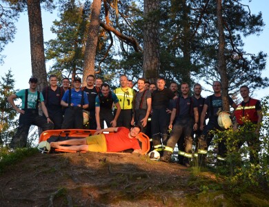 Personenbergung aus unwegsamen Gelände