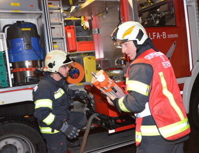 Herbstübung: Garagenbrand in Kirchbach