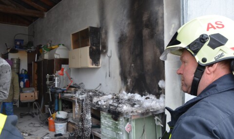 Garagenbrand in Diendorf