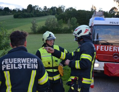 Verkehrsunfall als Abschluss der Übungsreihe